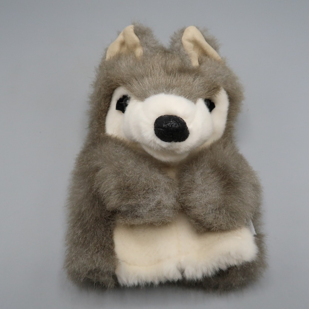 Folkmanis Little Wolf Hand Puppet 7" Toy Plush